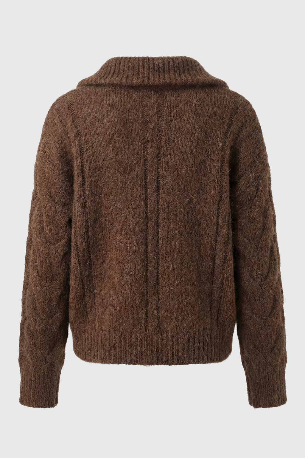 Cardigan Zip Essenza | Maglia Extra-Heavy | Collo Ribassato | Fit Comodo