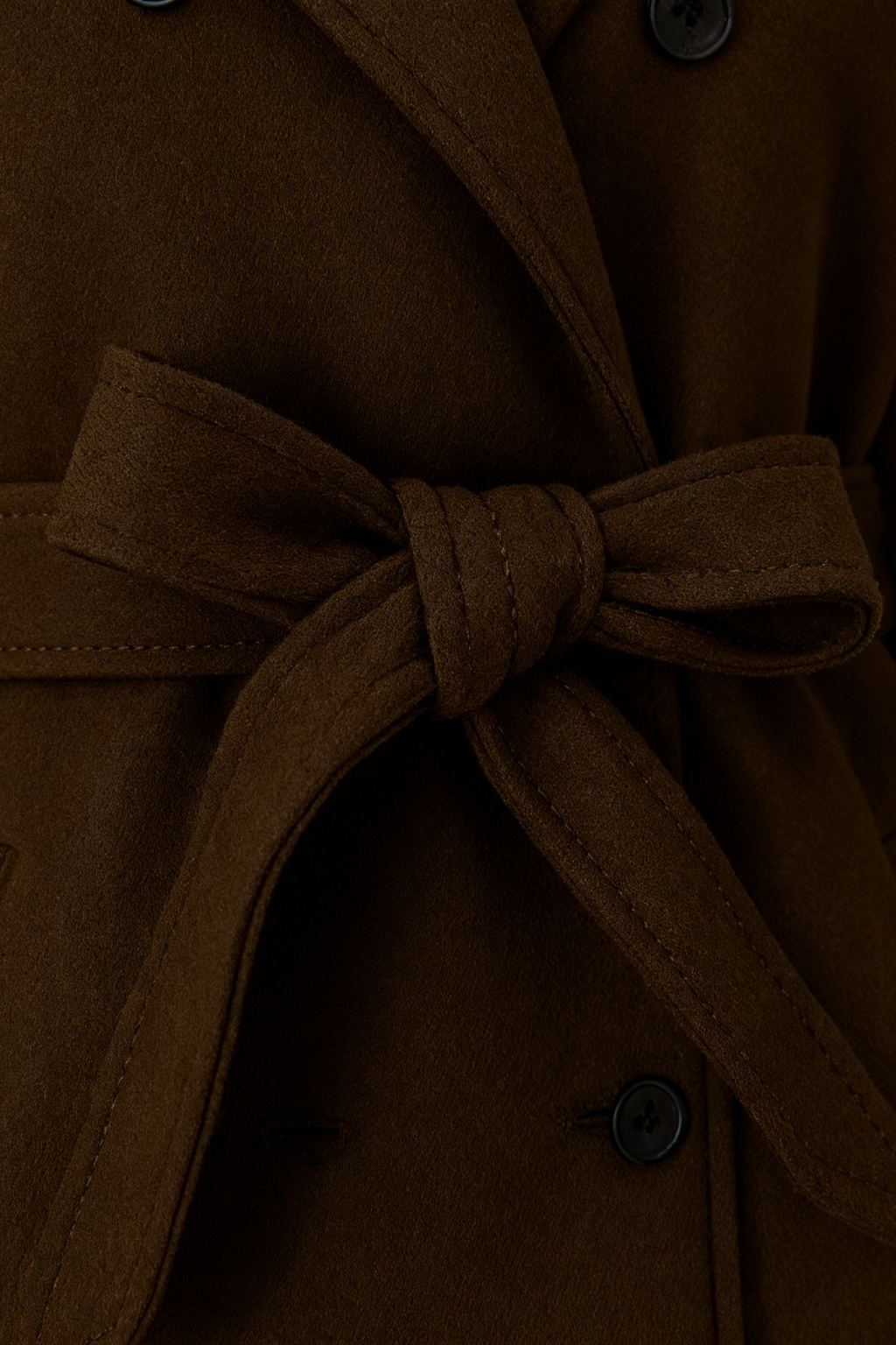 Cappotto Lungo Doppio Petto | Vita Con Cintura | Vestibilità Relaxed