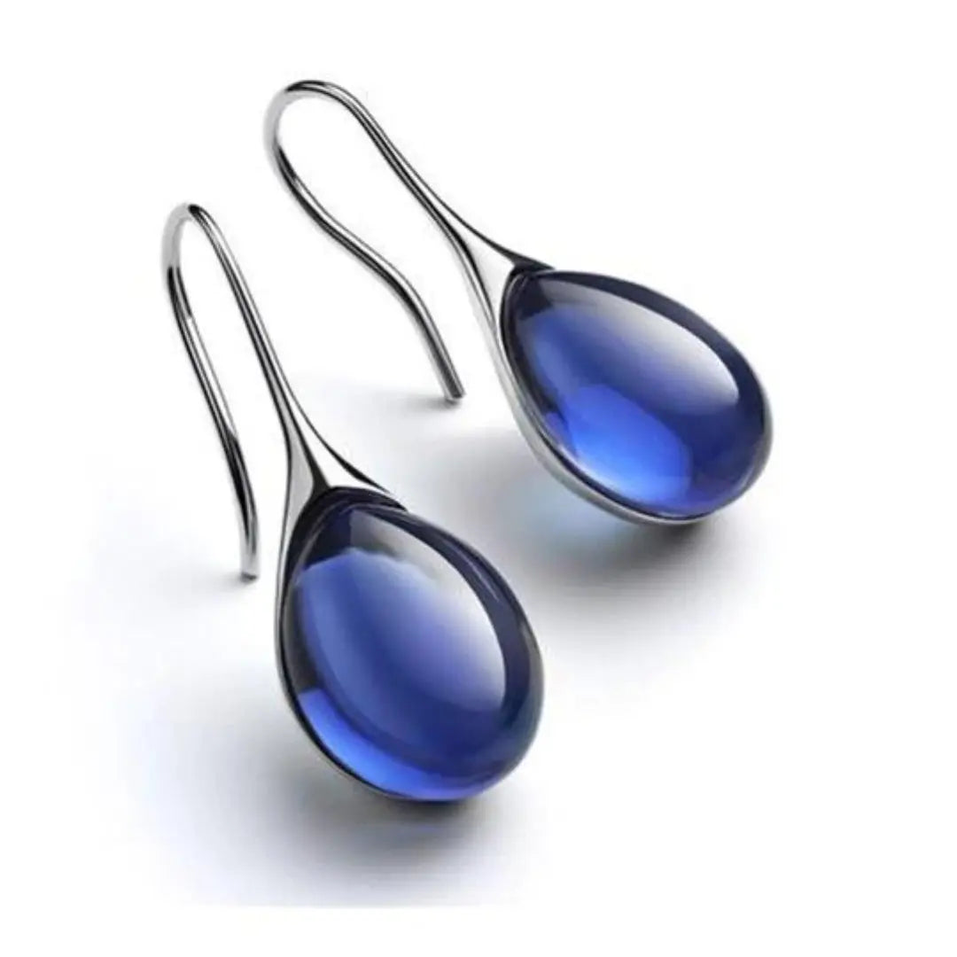 Orecchini Teardrop Cristallo Luminosa | Design Occhio di Gatto Oro