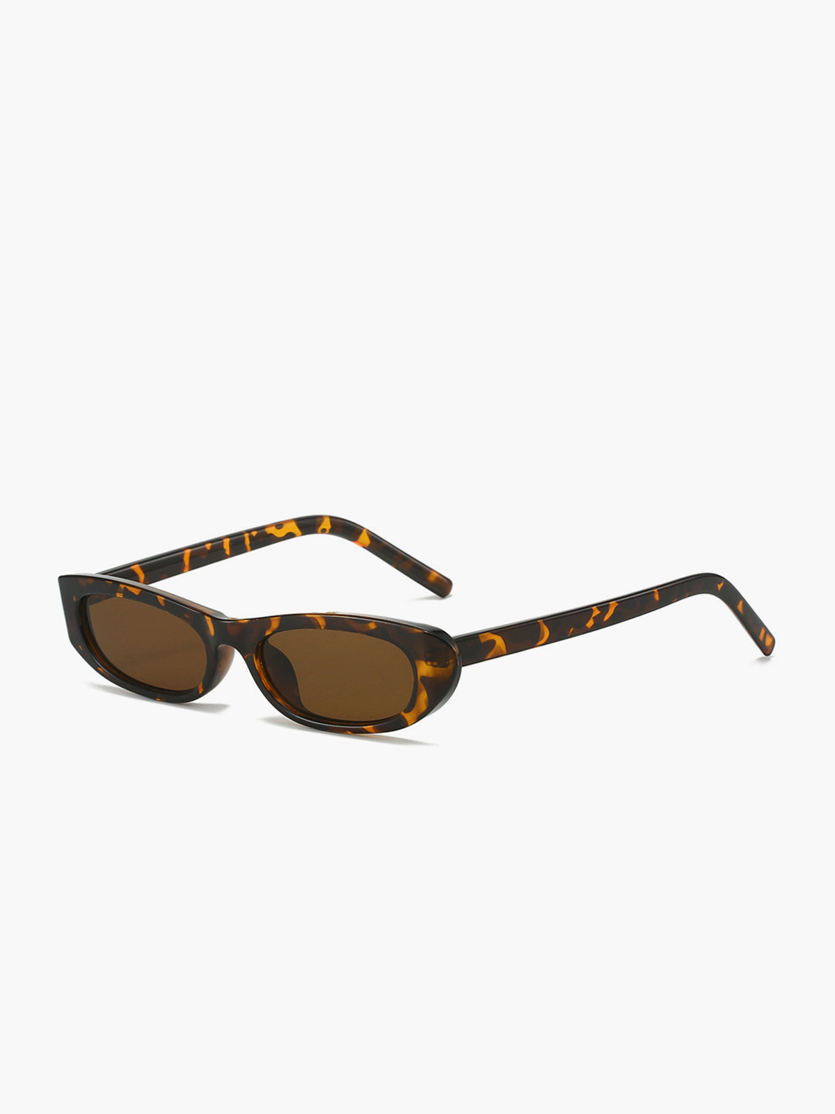 Occhiali cat-eye ovali con montatura tortoiseshell