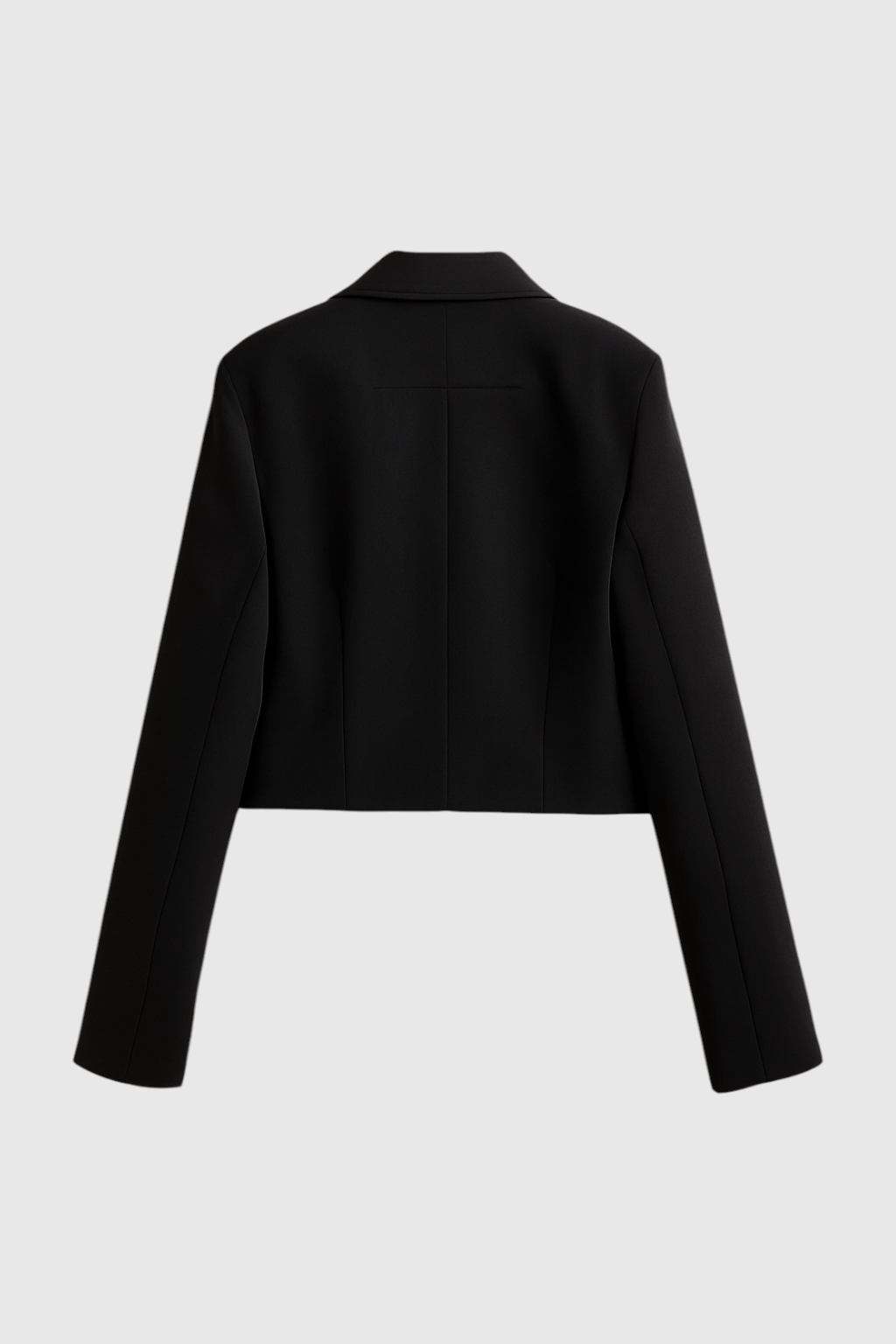 Giacca Utilitaria Cropped | Collo Ribassato, Tasche a Falda