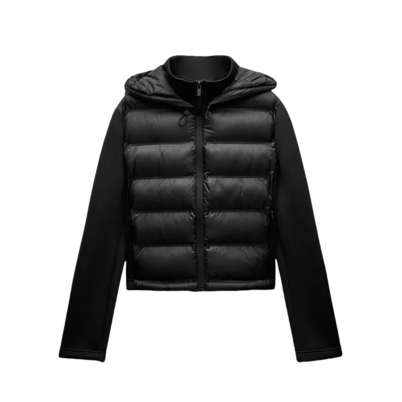 Giacca Leggera Ibrida da Donna | Con Cappuccio | Vestibilità Slim