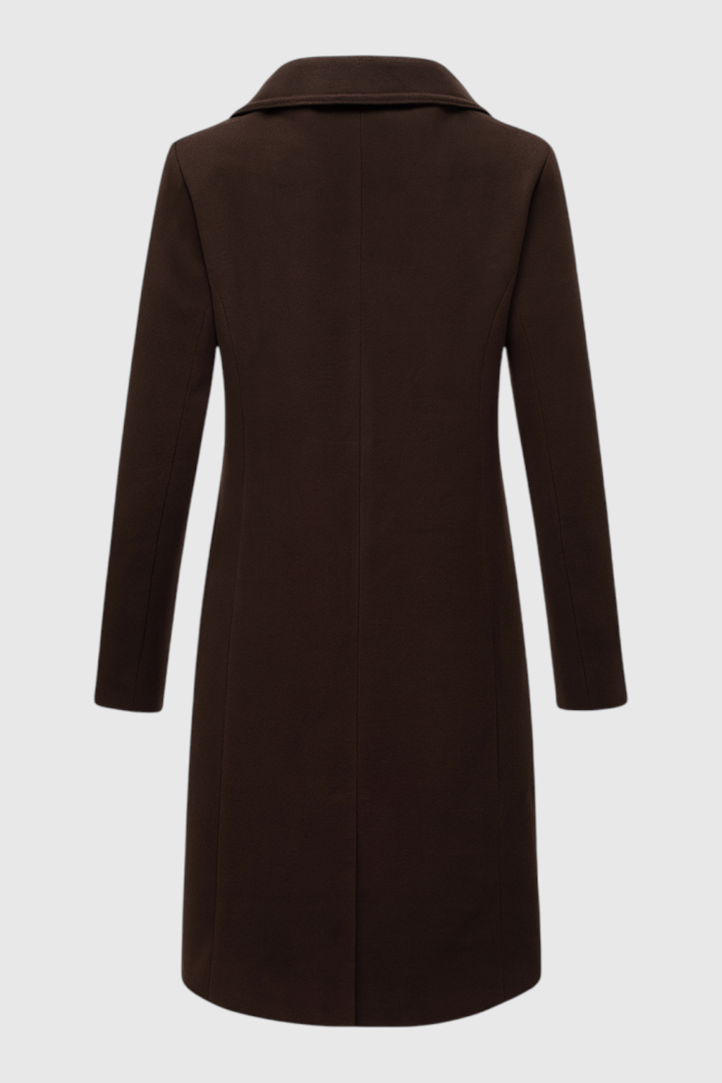 Cappotto Lungo Doppio Petto | Collo Ribassato | Vestibilità Larga