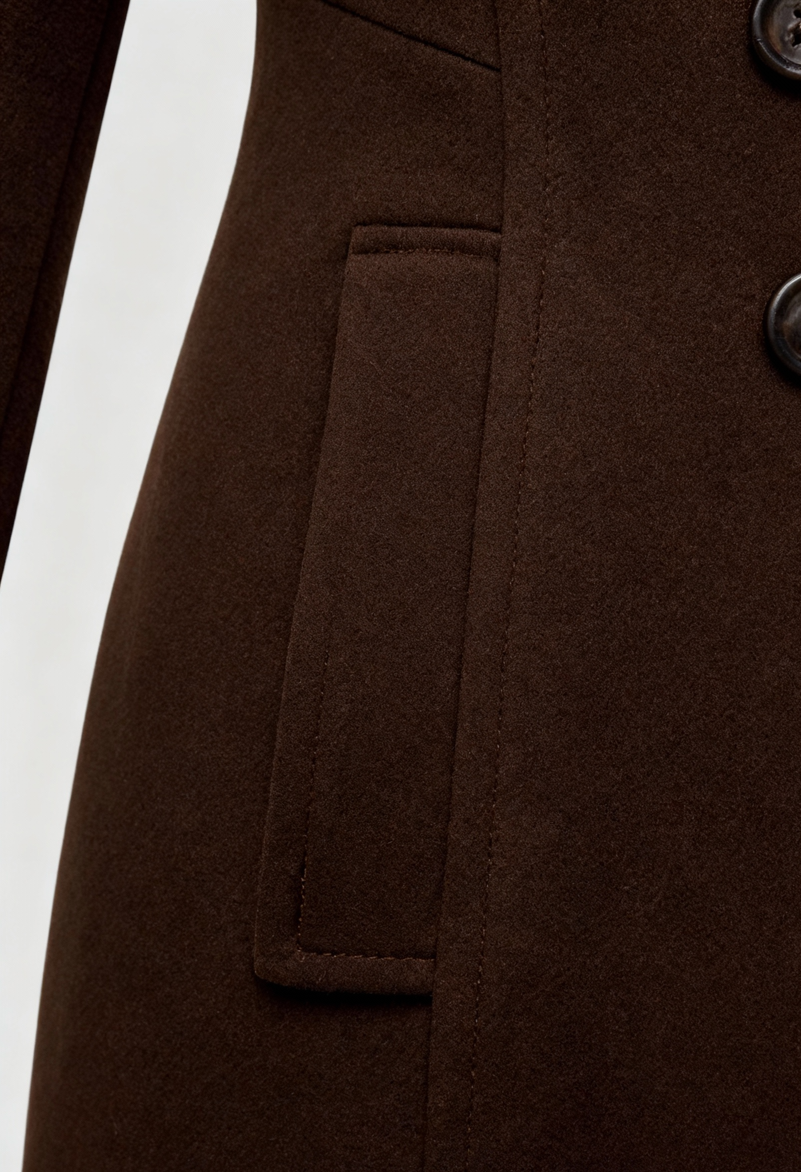 Cappotto Lungo Doppio Petto | Collo Ribassato | Vestibilità Larga