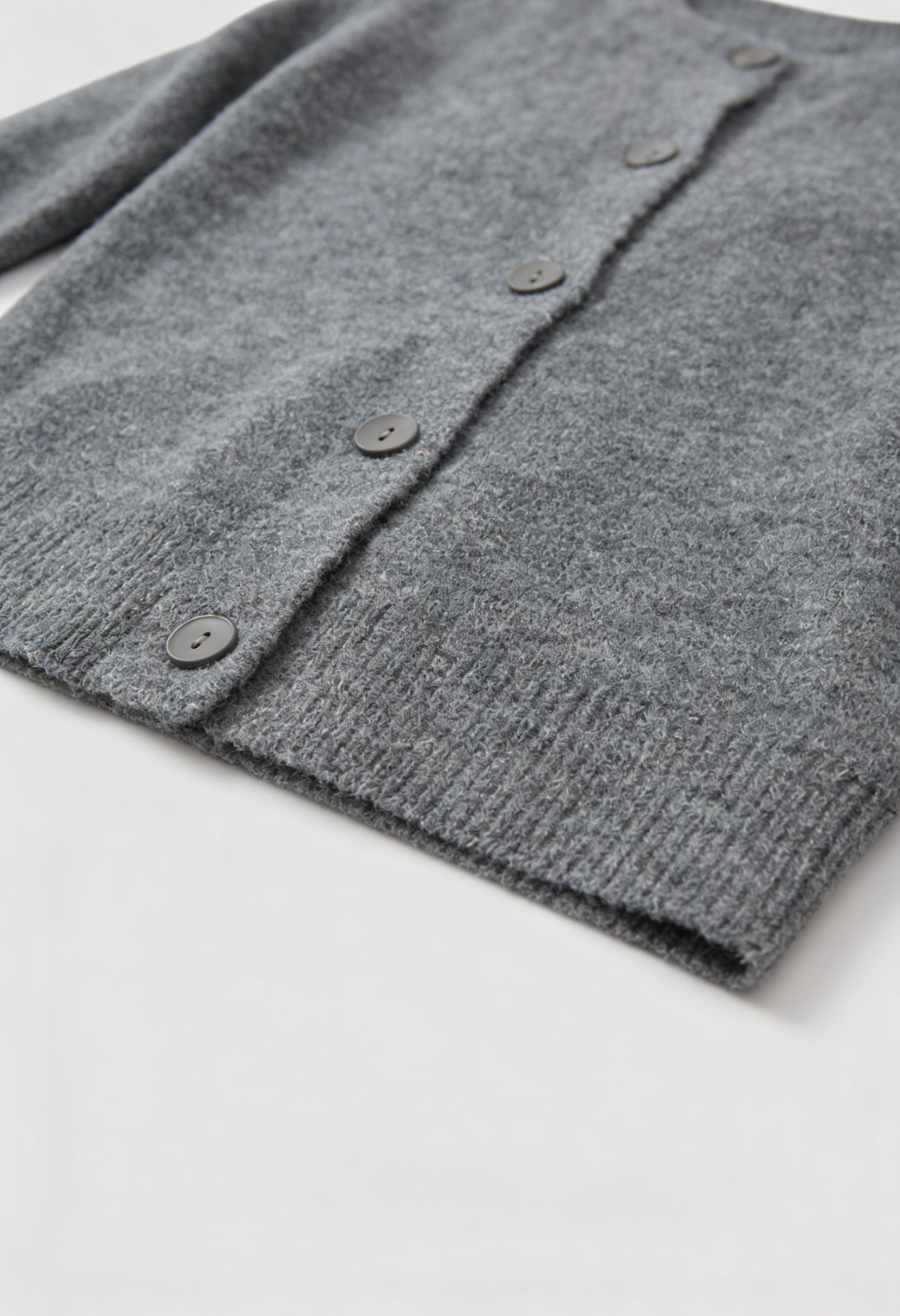 Cardigan Essenza Collo Rotondo in Maglia | Con Bottoni | Vestibilità Regolare | Lunghezza Cropped