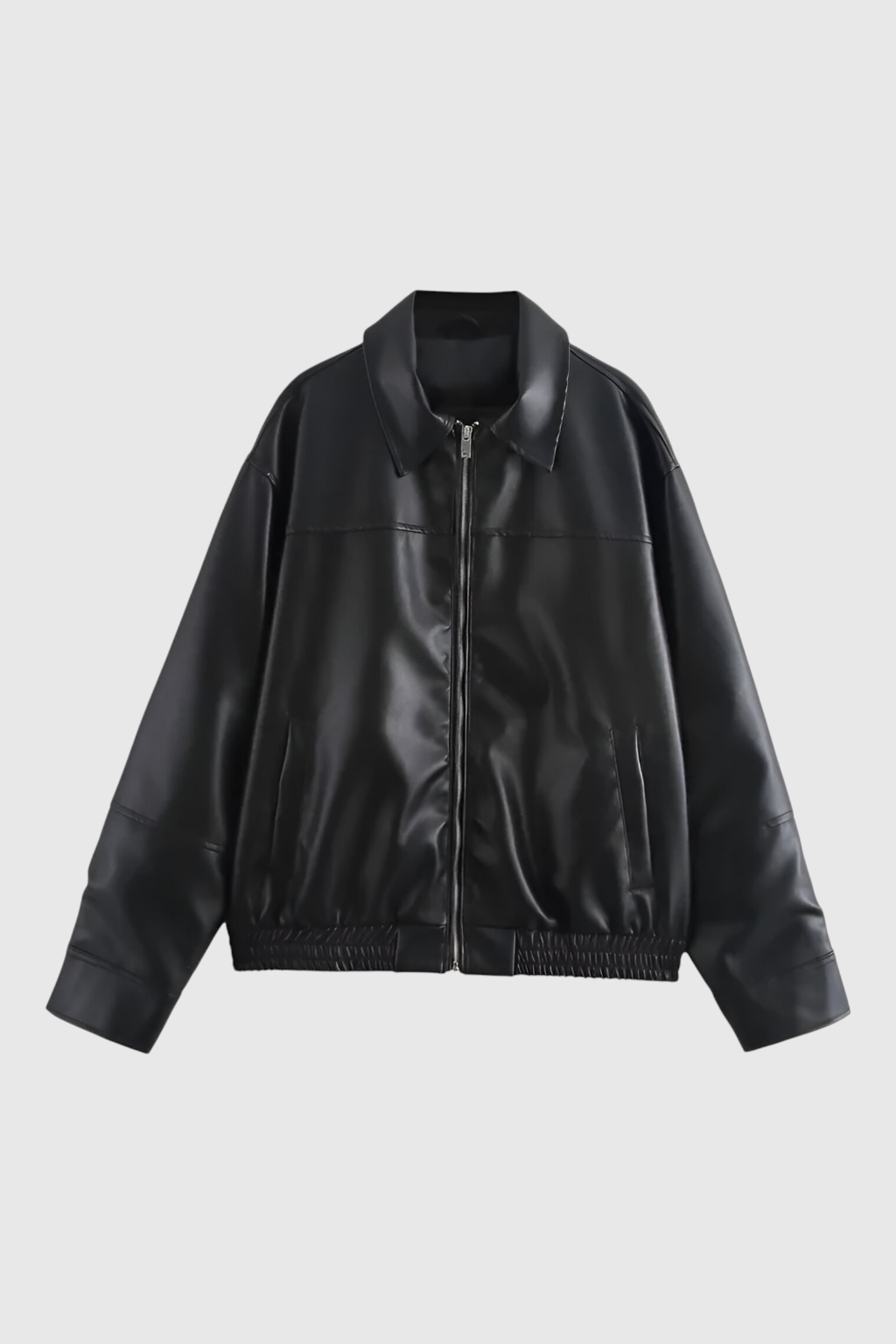 Giacca Pilota in Faux Leather | Chiusura Zip e Collo Ribassato Autunno