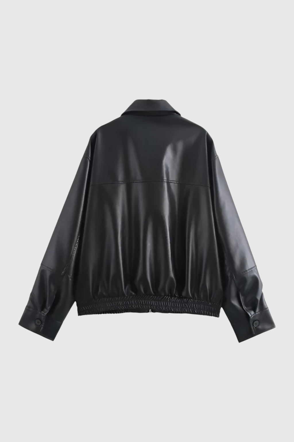 Giacca Pilota in Faux Leather | Chiusura Zip e Collo Ribassato Autunno