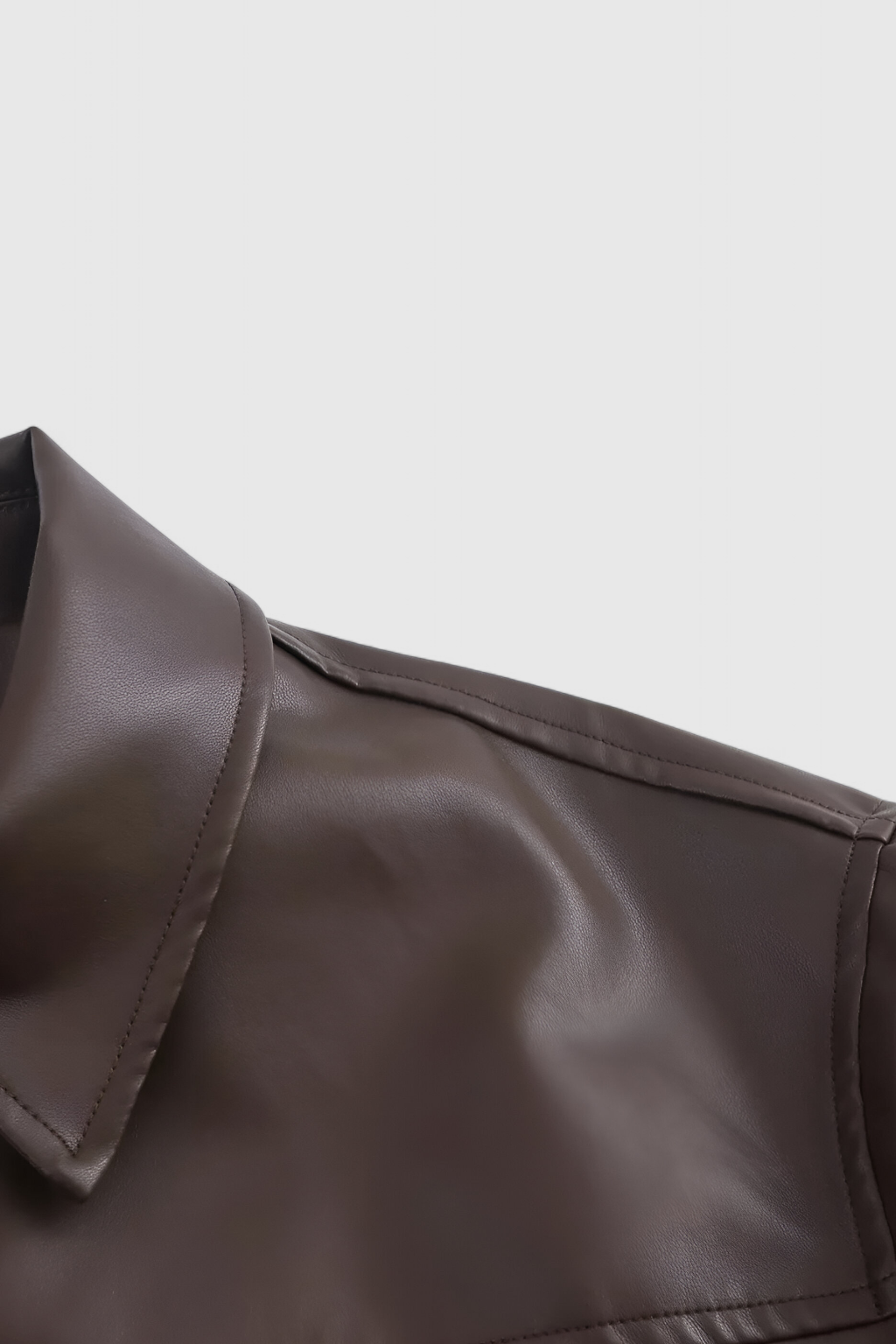 Giacca Pilota in Faux Leather | Chiusura Zip e Collo Ribassato Autunno