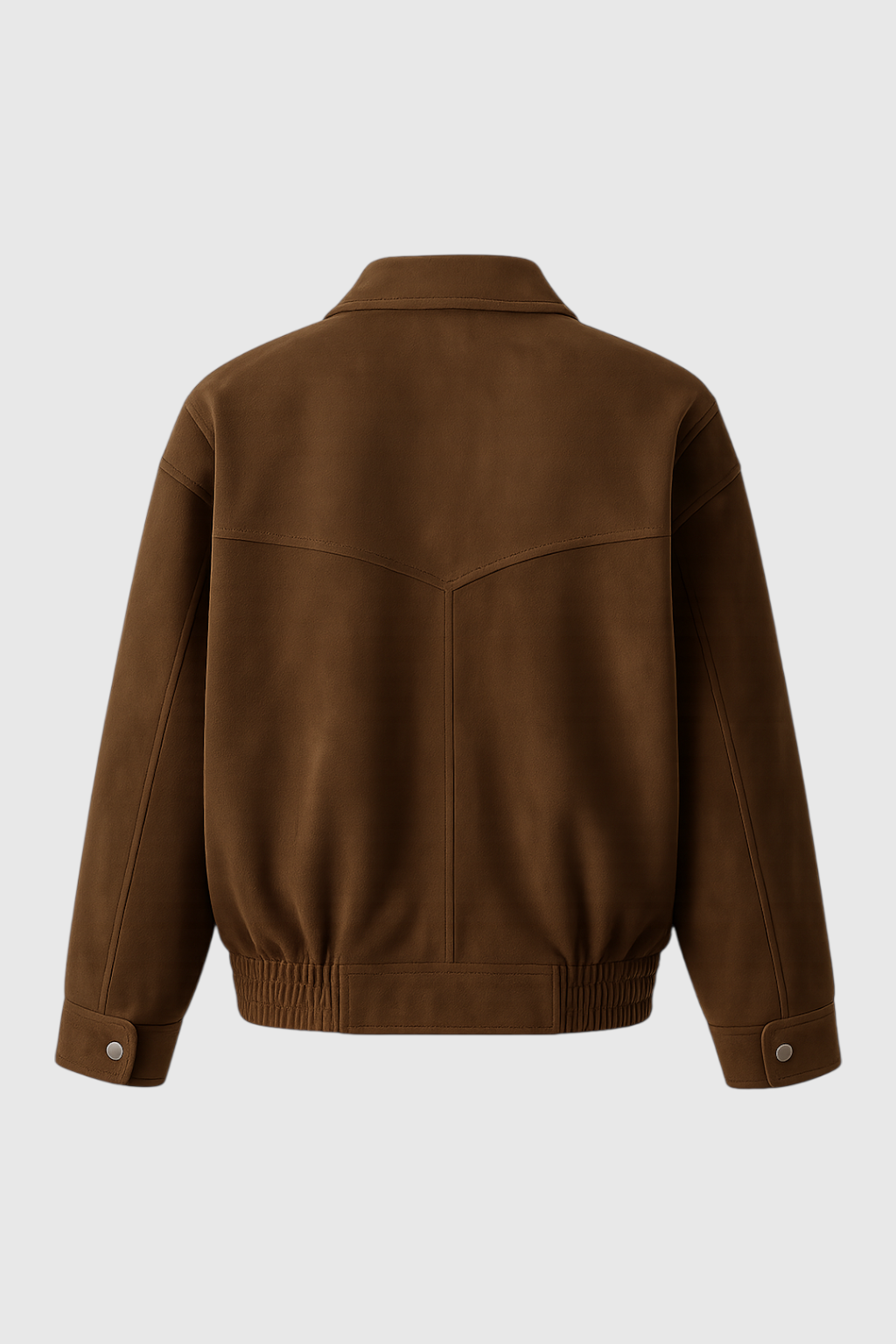 Giacca Bomber Effetto Suede | Regular Fit | Tasche a Faldita