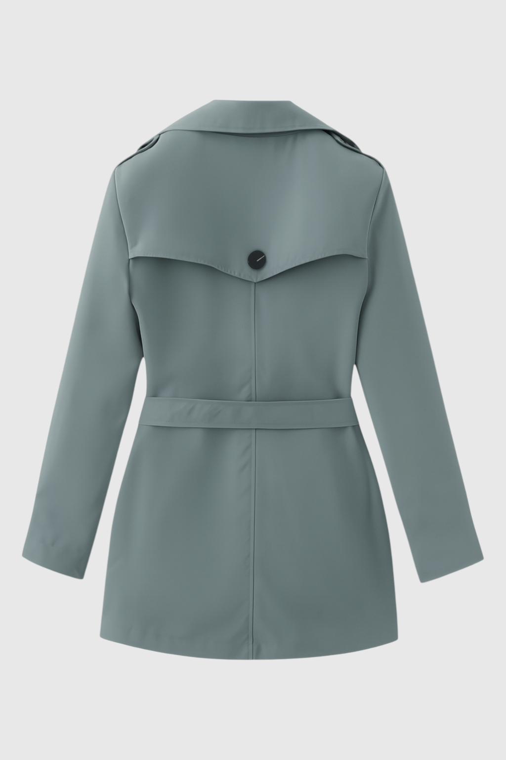 Trench Coat Lungo | Vita Beltata, Doppio Petto, Maniche Lunghe