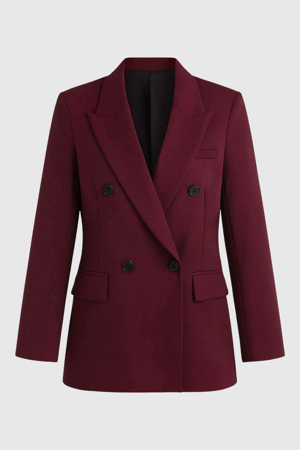 Blazer Doppio Petto | Scollo a V, Vestibilità Relaxed, Maniche Lunghe