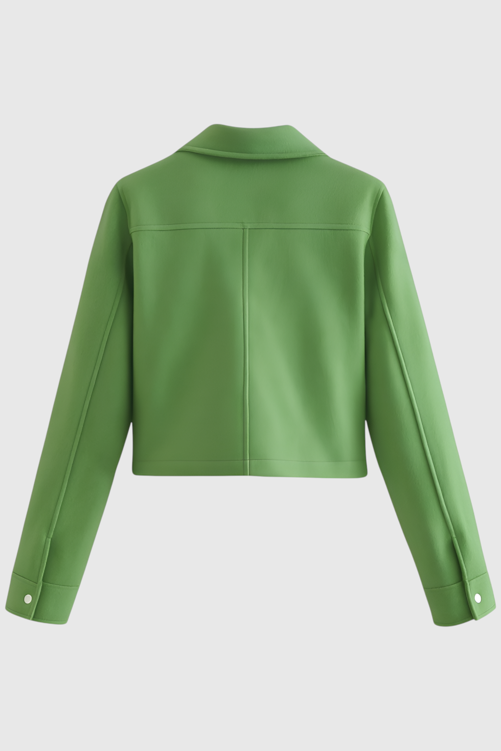 Giacca Cropped | Collo Quadrato, Dettaglio Tasche Frontali