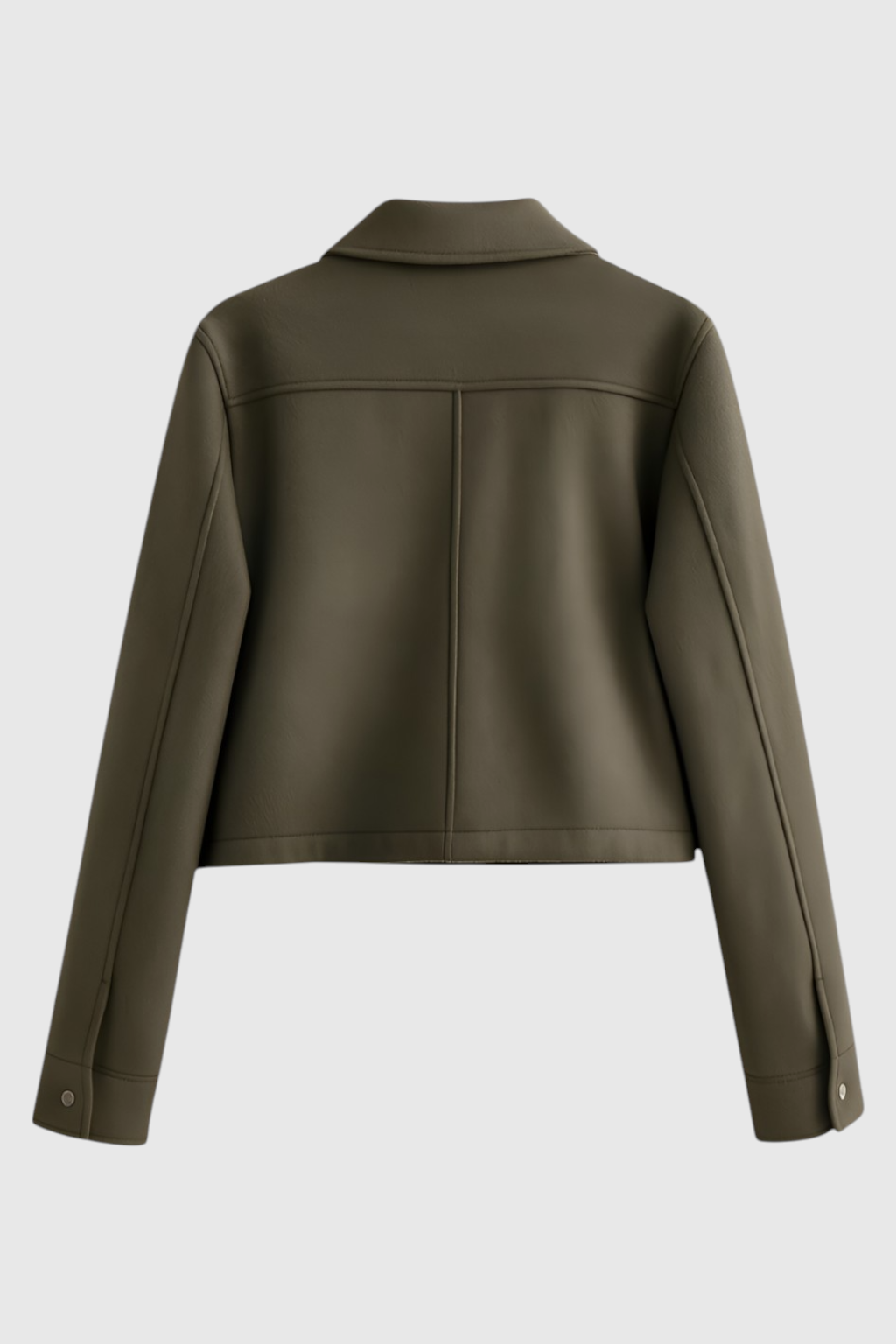 Giacca Cropped | Collo Quadrato, Dettaglio Tasca Utilitaria