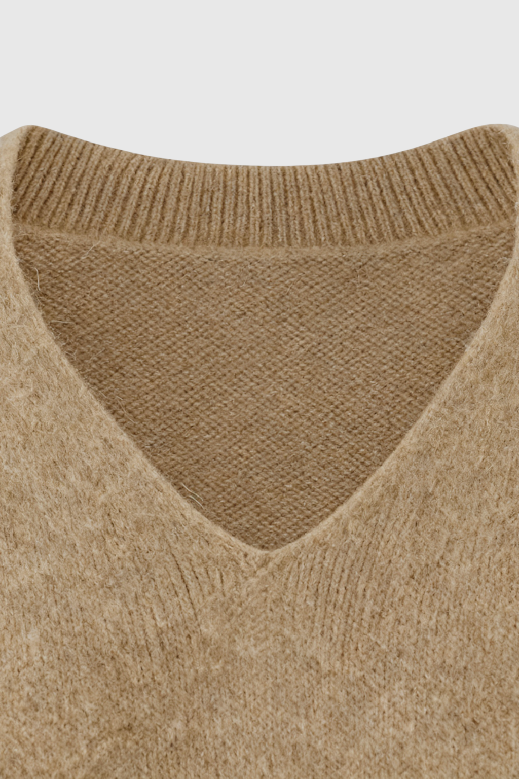 Maglione in Cashmere Scollo a V | Maglia Lunga, Slim Fit, Finitura Senza Giunture