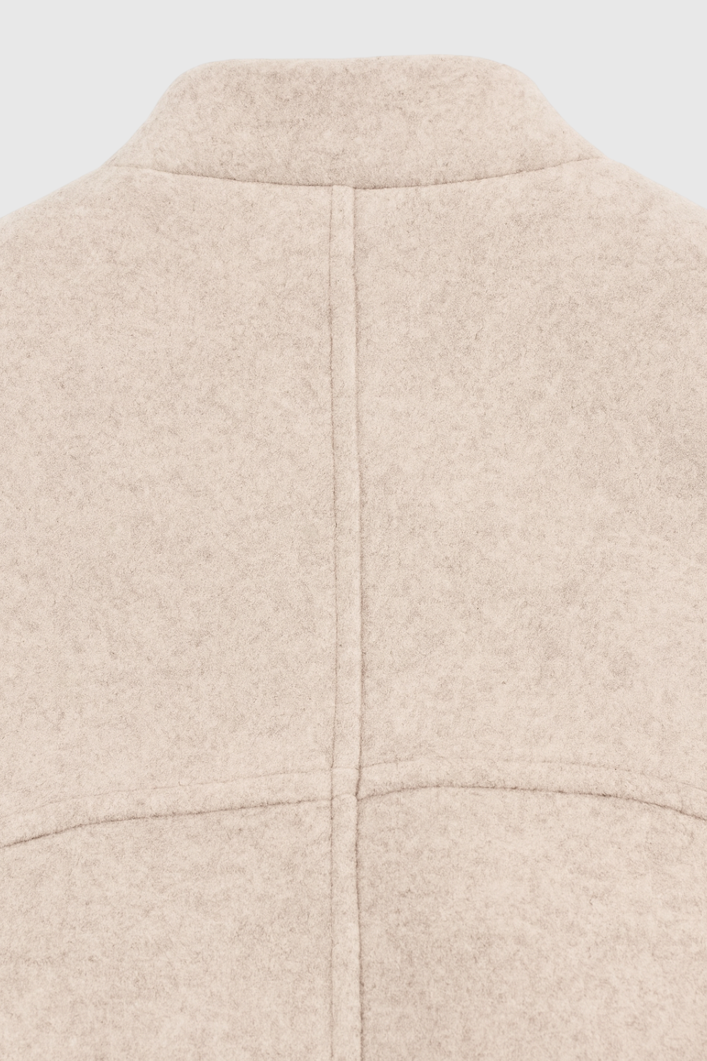 Cappotto Lungo Beltato Senza Collo | Bottoni Singoli, Tasche a Patch, Fit Largo