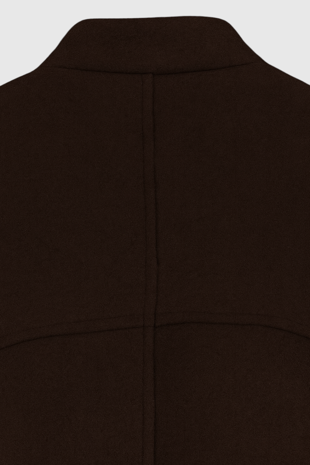 Cappotto Lungo Beltato Senza Collo | Unico Bottoni, Tasche a Patch