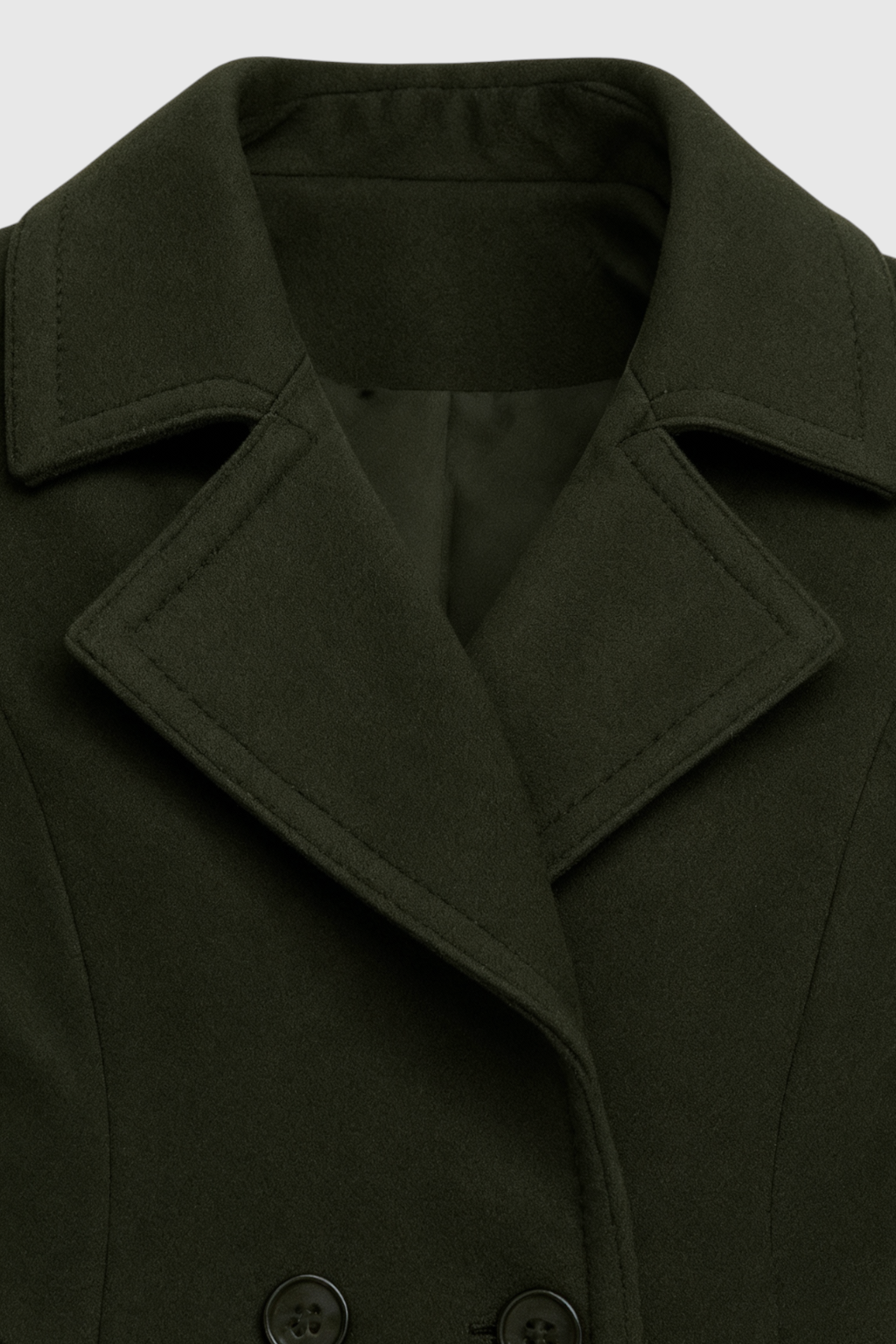 Cappotto Lungo Doppio Petto | Collo Revers, Linea Strutturata, Bottoni Frontali