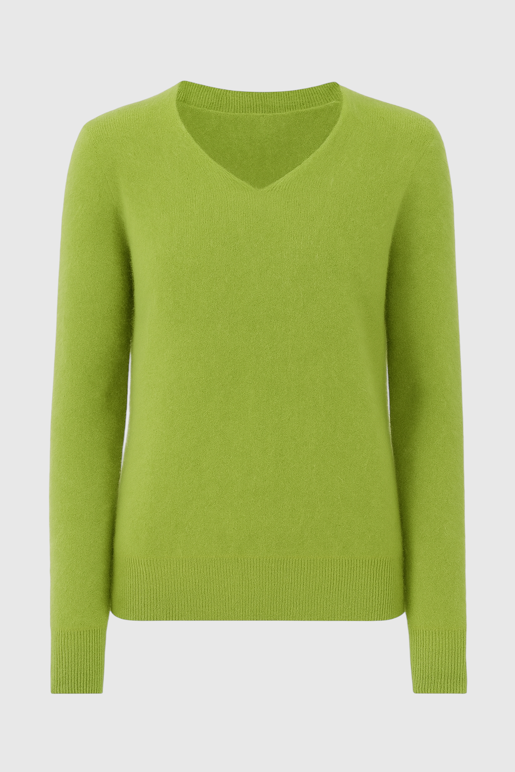 Maglione in Cashmere con Scollo a V | Maglia Lunga, Slim Fit, Finitura Senza Giunzioni