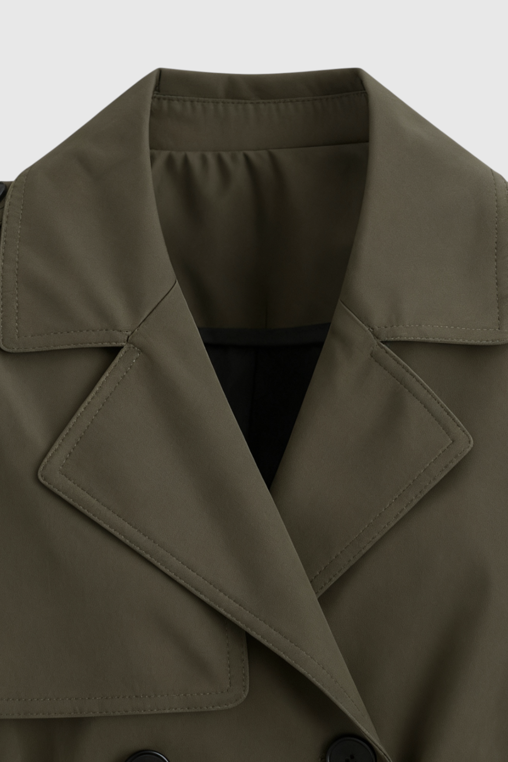 Trench Coat Lungo | Doppio Petto, Cintura, Pannello Tempesta