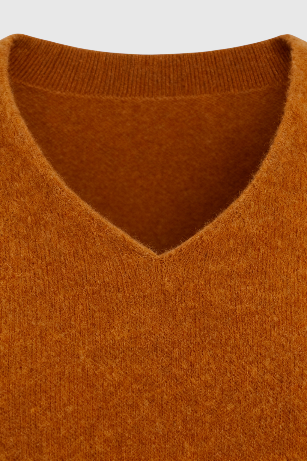 Maglione in Cashmere con Scollo a V | Maglia Lunga, Slim Fit, Finitura Senza Salti