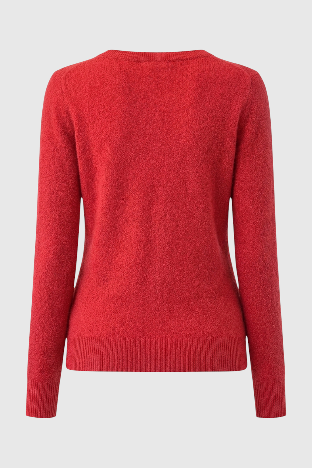 Maglione in Cashmere con Scollo a V | Maglia a Manica Lunga, Slim Fit, Finitura Senza Salti