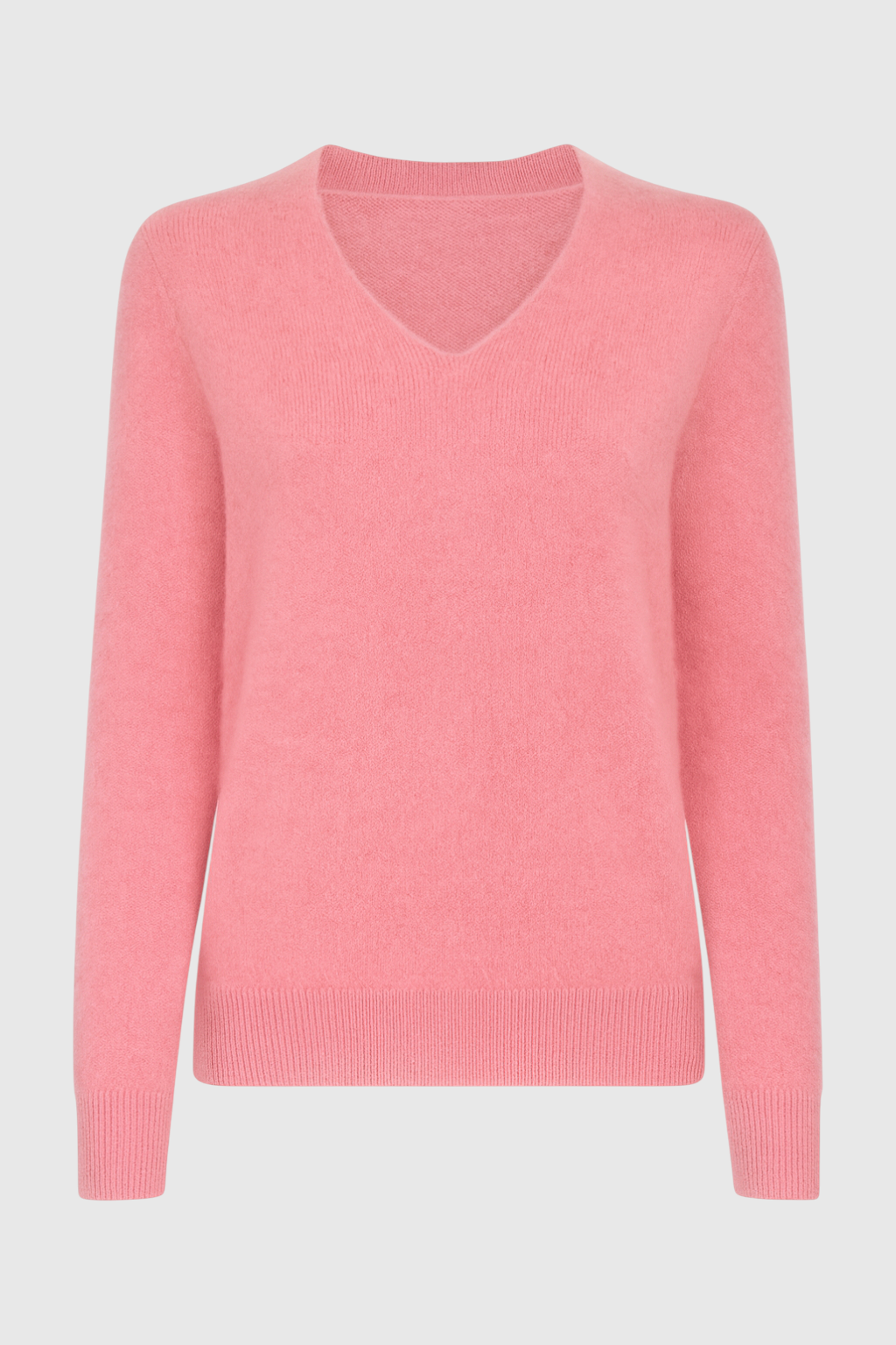 Maglione in Cashmere V-Collo | Lungo, Slim Fit, Senza Cuciture