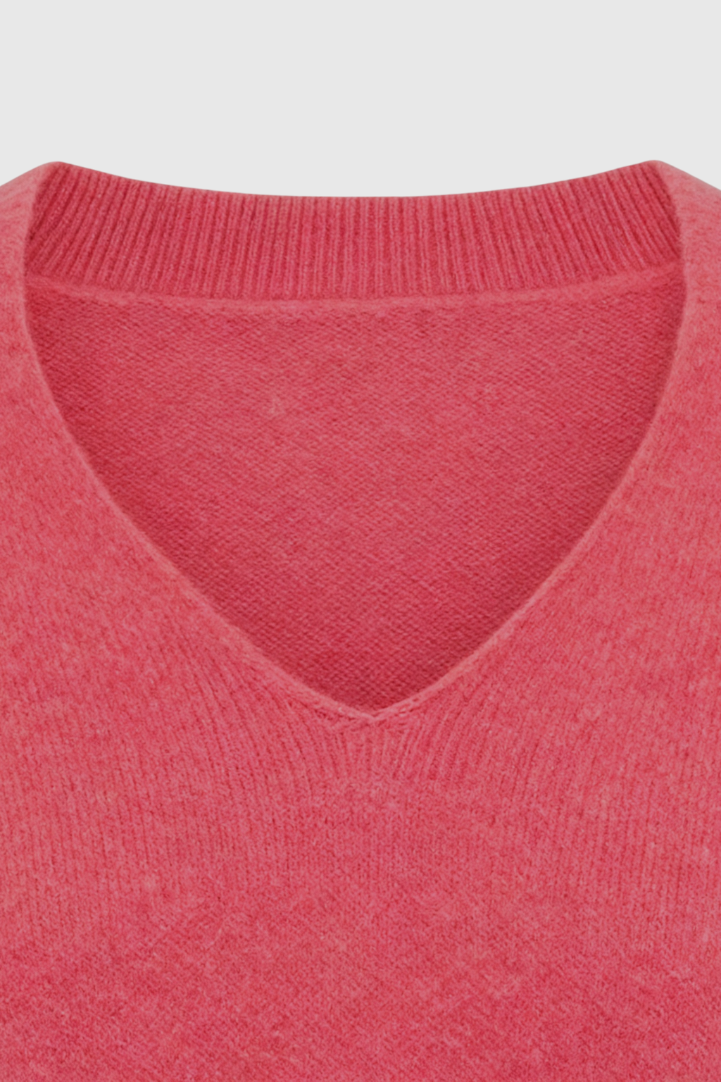 Maglione in Cashmere Scollo a V | Maglia Lunga, Slim Fit, Finitura Senza Giunture