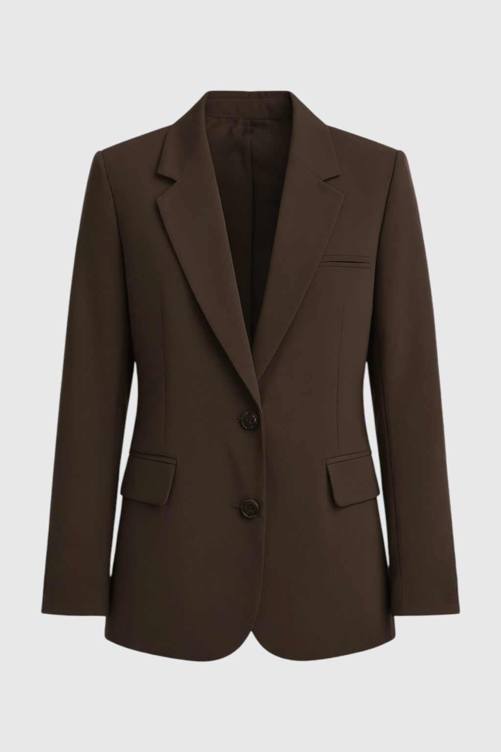 Blazer Unpannato | A Un Bottone | Collo Rettangolare | Fit Sportivo