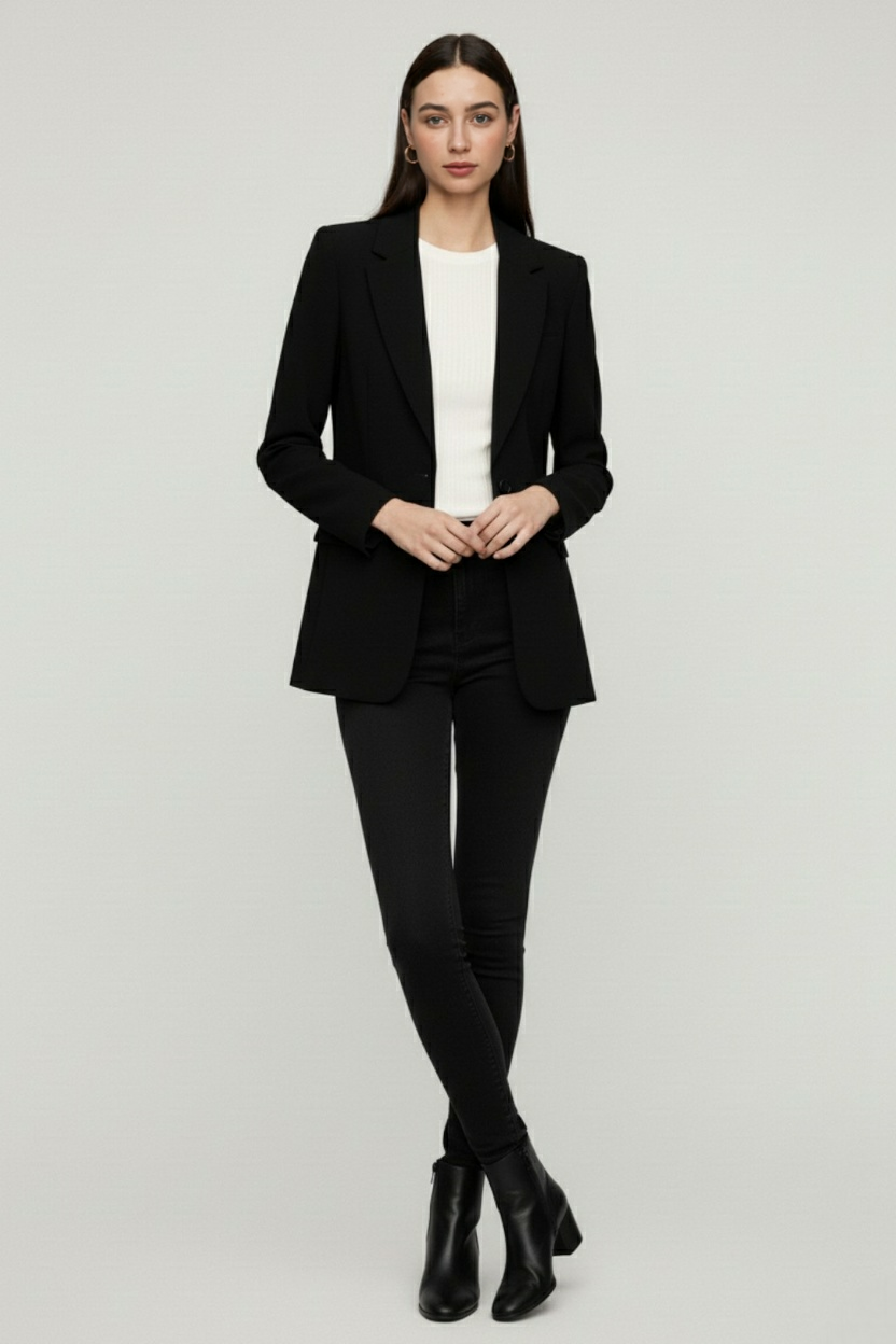 Blazer Unico Bottoni | Revers Ammorbidito | Vestibilità Relaxed