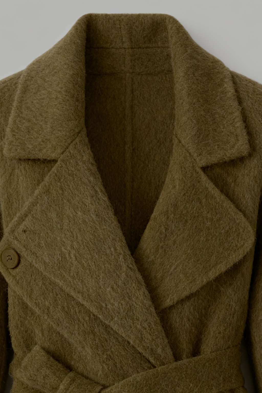 Cappotto Lungo con Belt in Vita | Collo Sciarpa | Fit A-Linea | Misto Lana