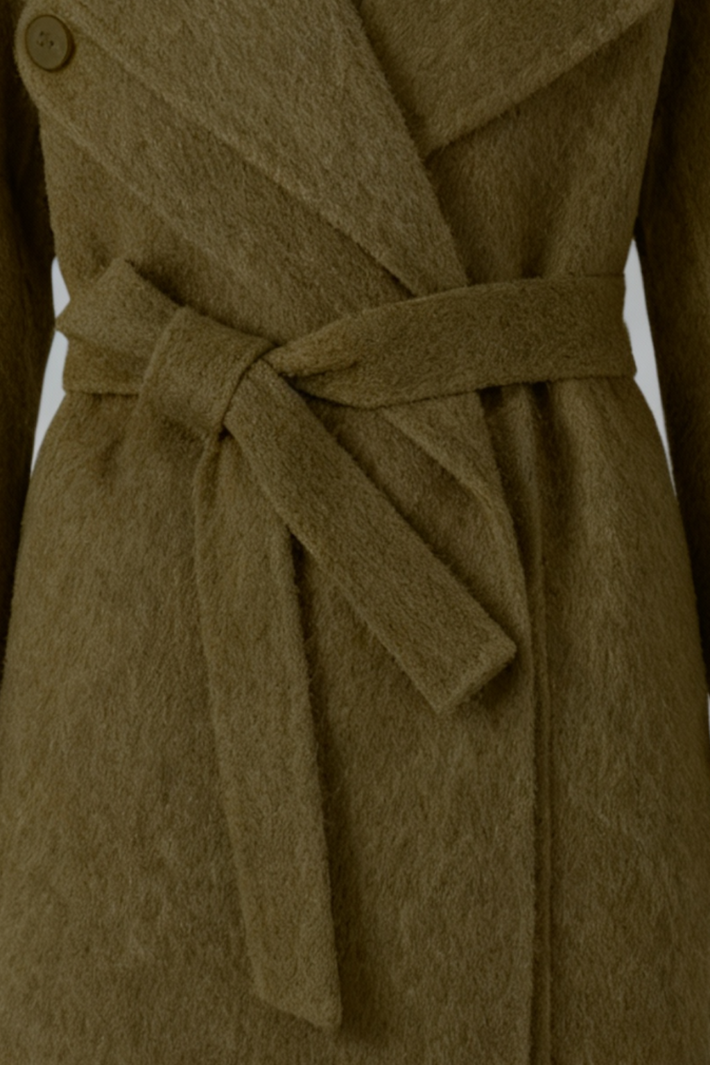 Cappotto Lungo con Belt in Vita | Collo Sciarpa | Fit A-Linea | Misto Lana