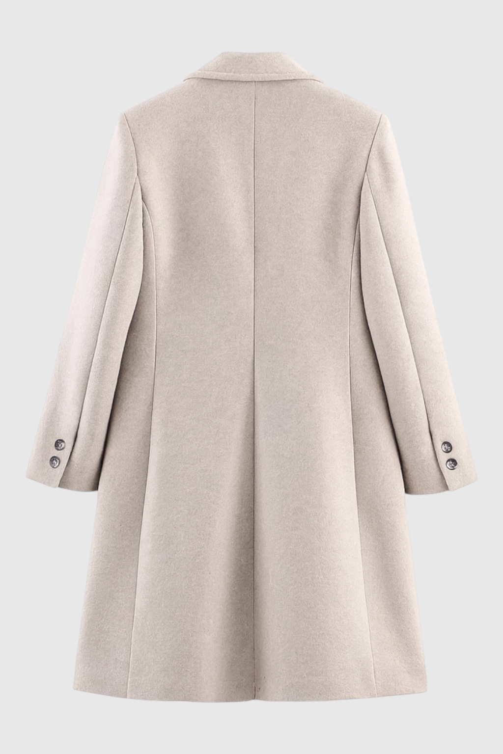 Cappotto Lungo Sottile | Collo a Revers | Finish Strutturato