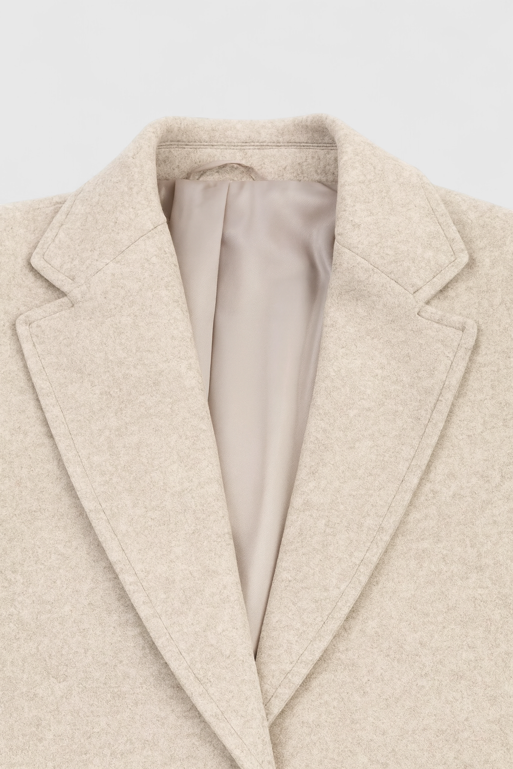 Cappotto Lungo Sottile | Collo a Revers | Finish Strutturato