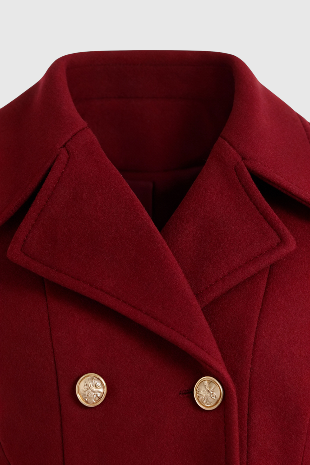 Abito Cappotto Doppio Petto | Midi Svasato | Foderato | Collo a Revers
