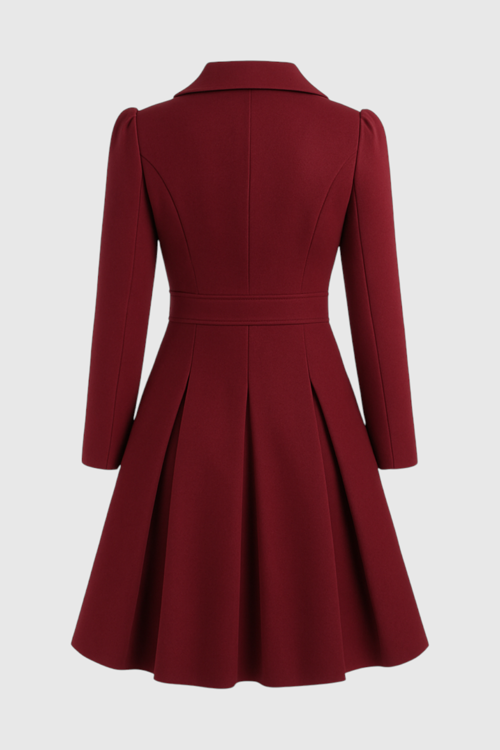 Abito Cappotto Doppio Petto | Midi Svasato | Foderato | Collo a Revers
