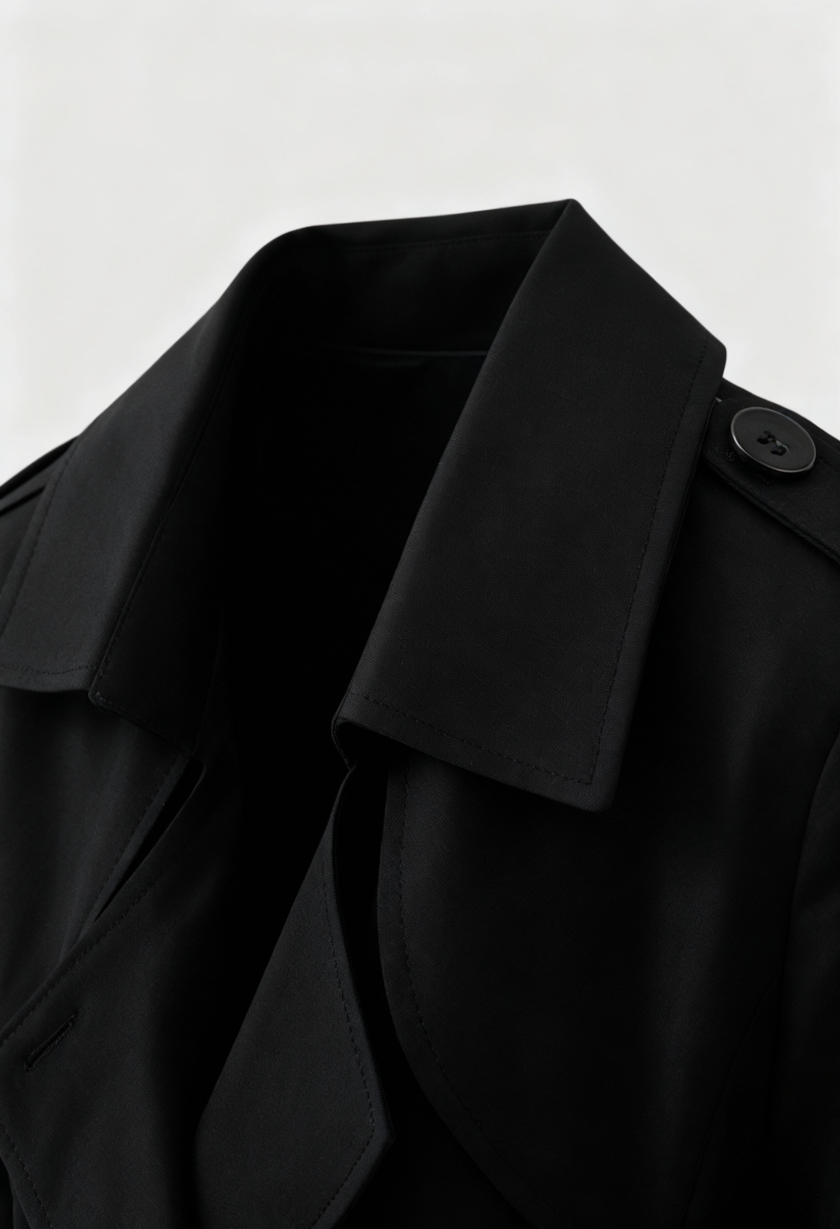 Trench Coat Lungo | Vita Beltata, Doppio Petto, Slim Fit