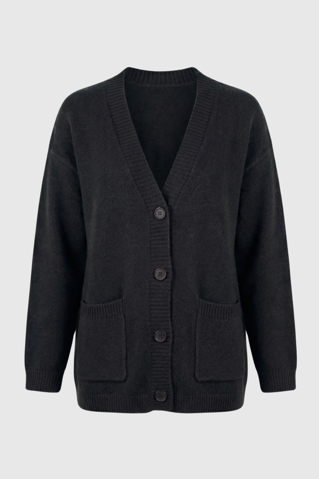 Cardigan V-Neck | Button Front Maniche Lunghe Fit Regular