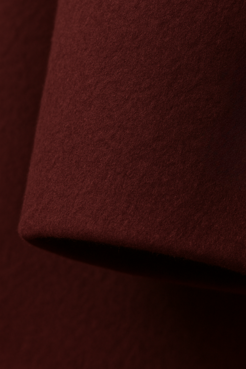 Cappotto Lungo Doppio Petto | Collo Ribassato | Maniche Tre Quarti