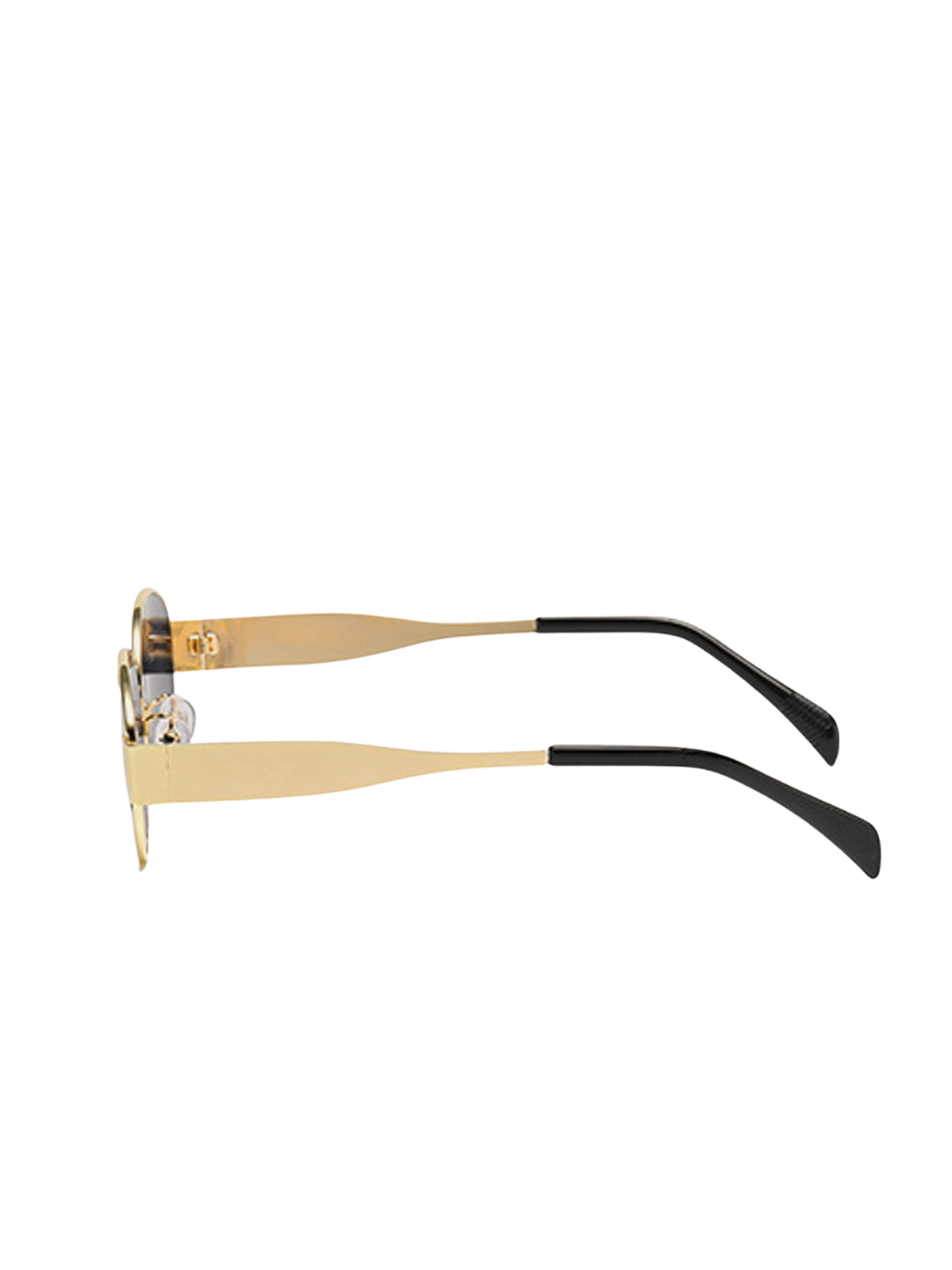 Occhiali Sole Ovali | Telaio in Lega Oro | Protezione UV400