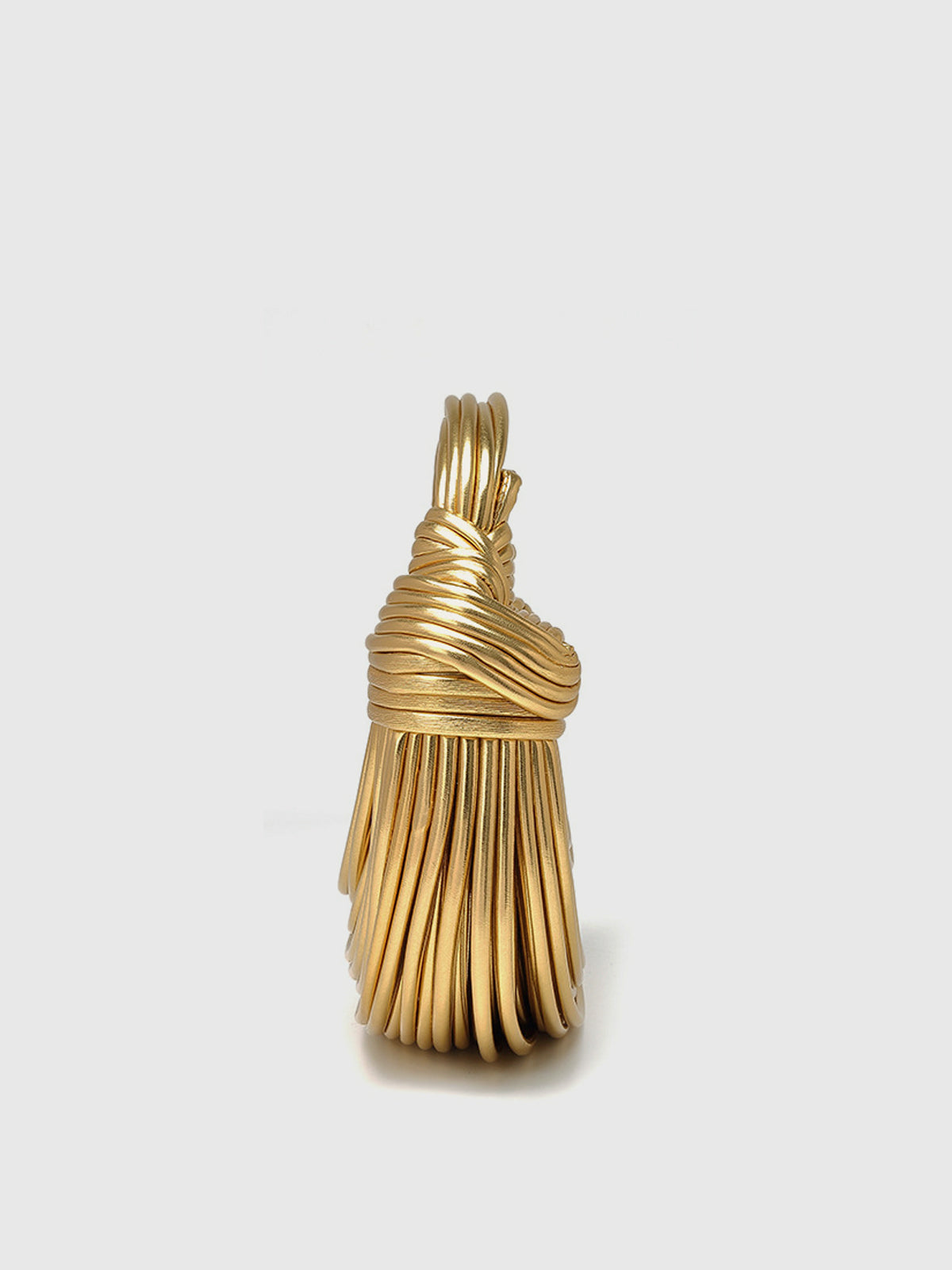Borsa Sculpted Metallic | Silhouette Curva Oro
