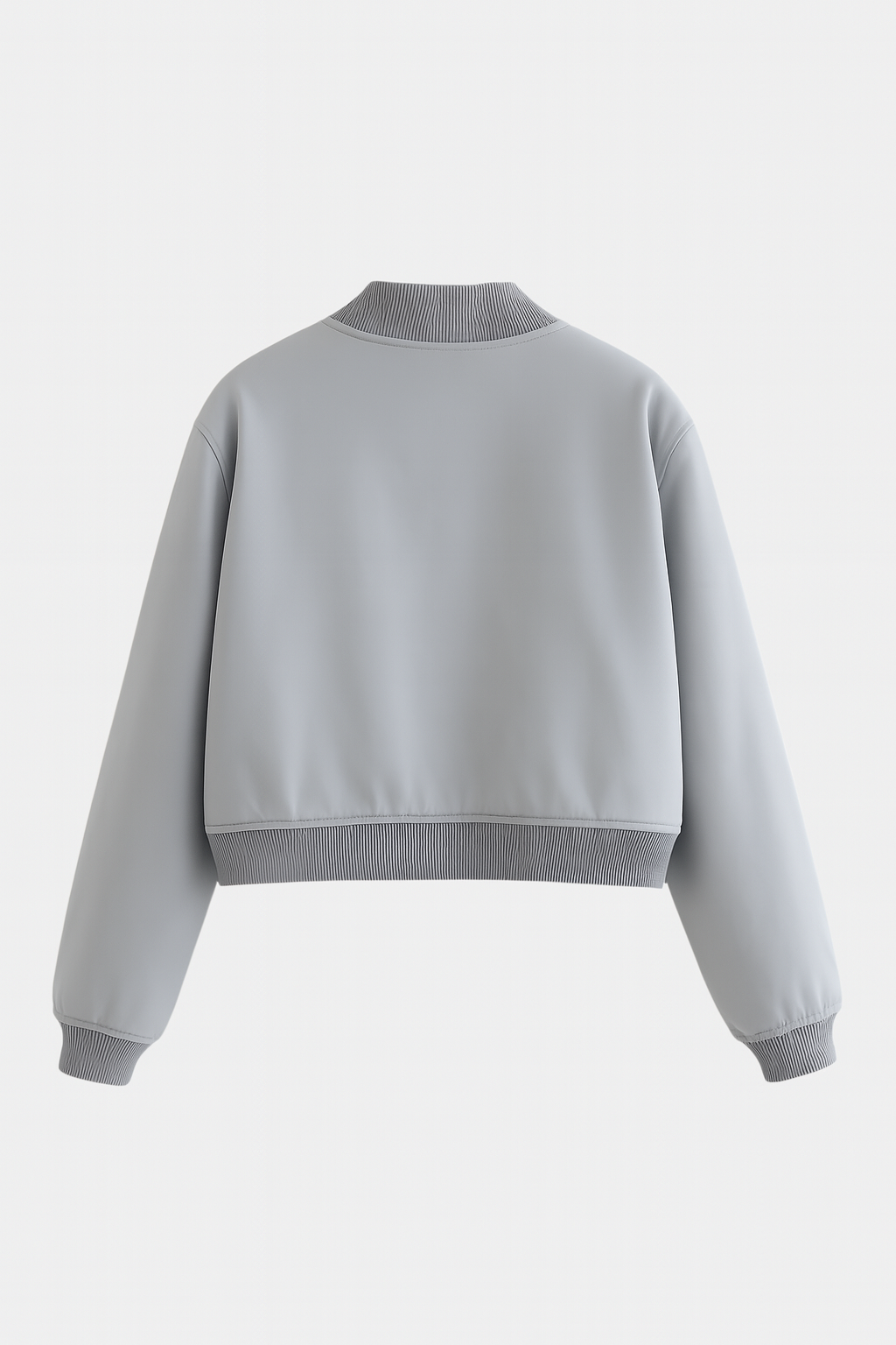 Bomber Jacket Essenza | Collo O Ribbed Button Front Vestibilità Relaxed