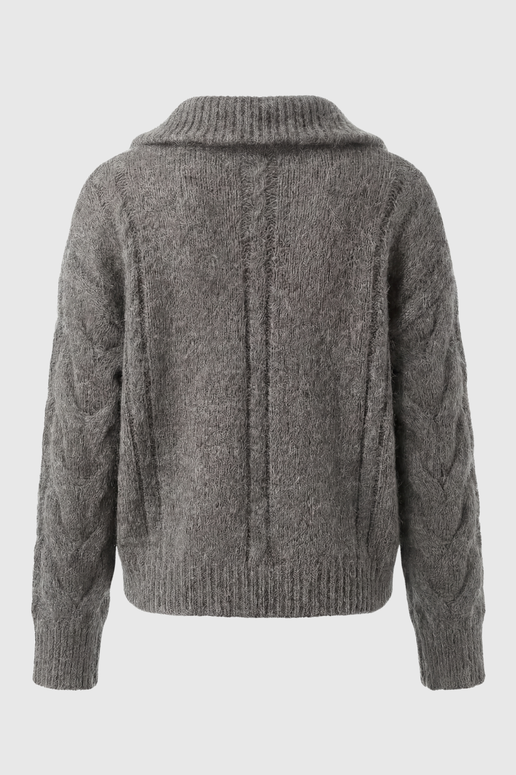 Cardigan Zip in Lana Extra-Pesante | Collo Ribassato | Fit Regolare