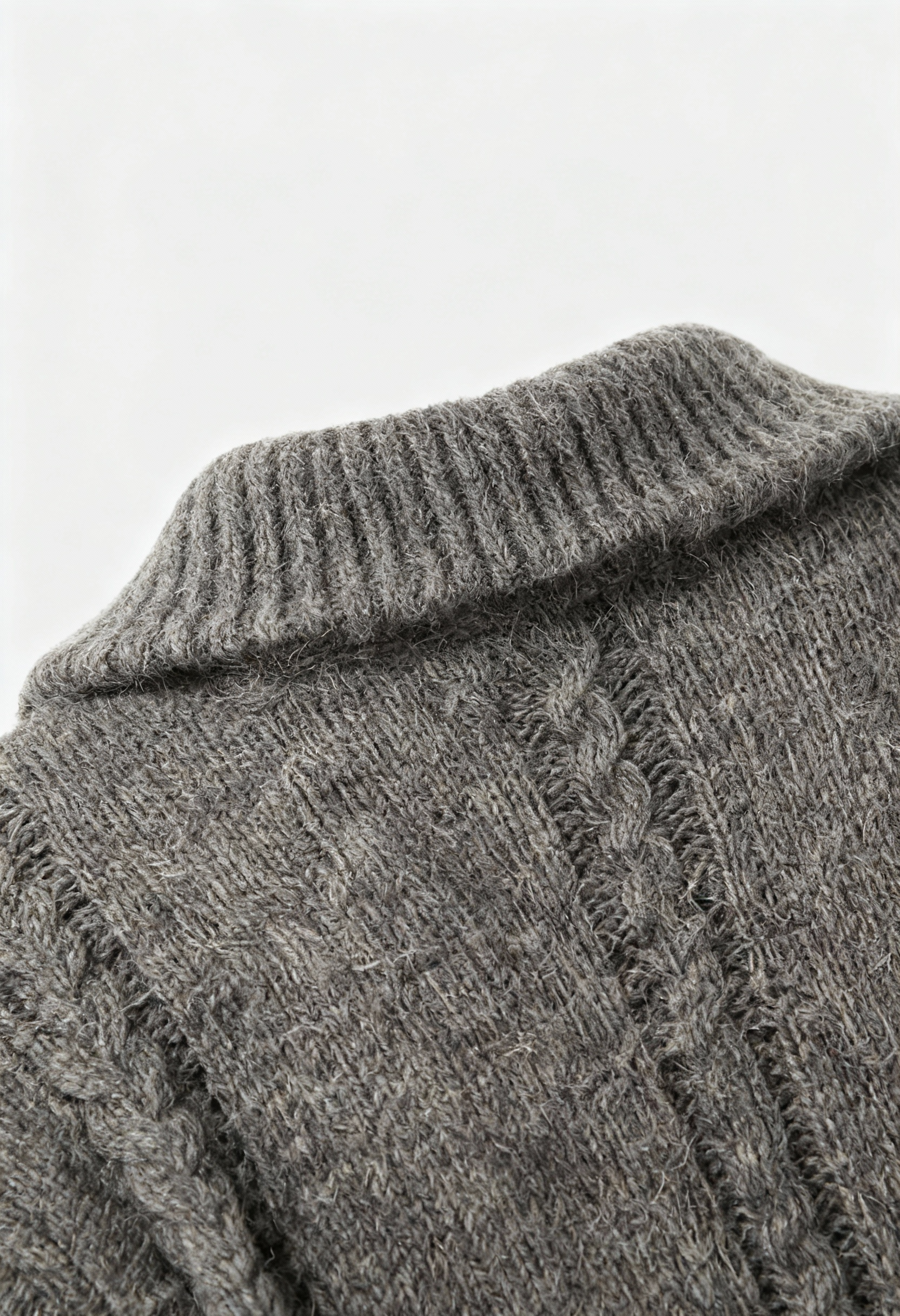 Cardigan Zip in Lana Extra-Pesante | Collo Ribassato | Fit Regolare