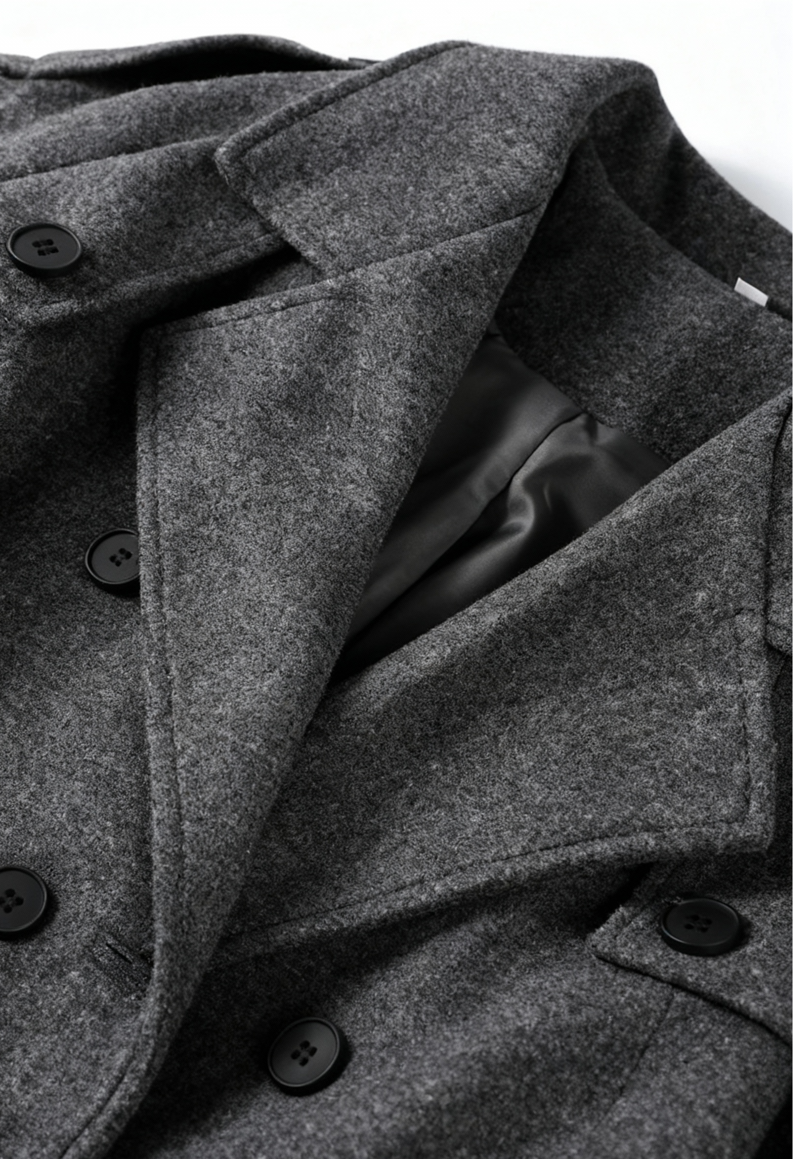 Cappotto Lungo Doppiopetto | Cintura in Vita | Vestibilità Comoda