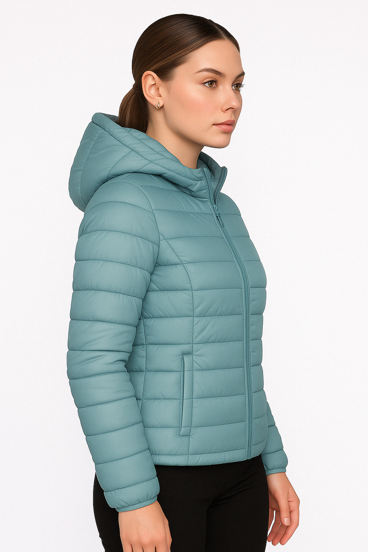 Giacca Puffer con Cappuccio | Leggera in Piuma | Vestibilità Regolare