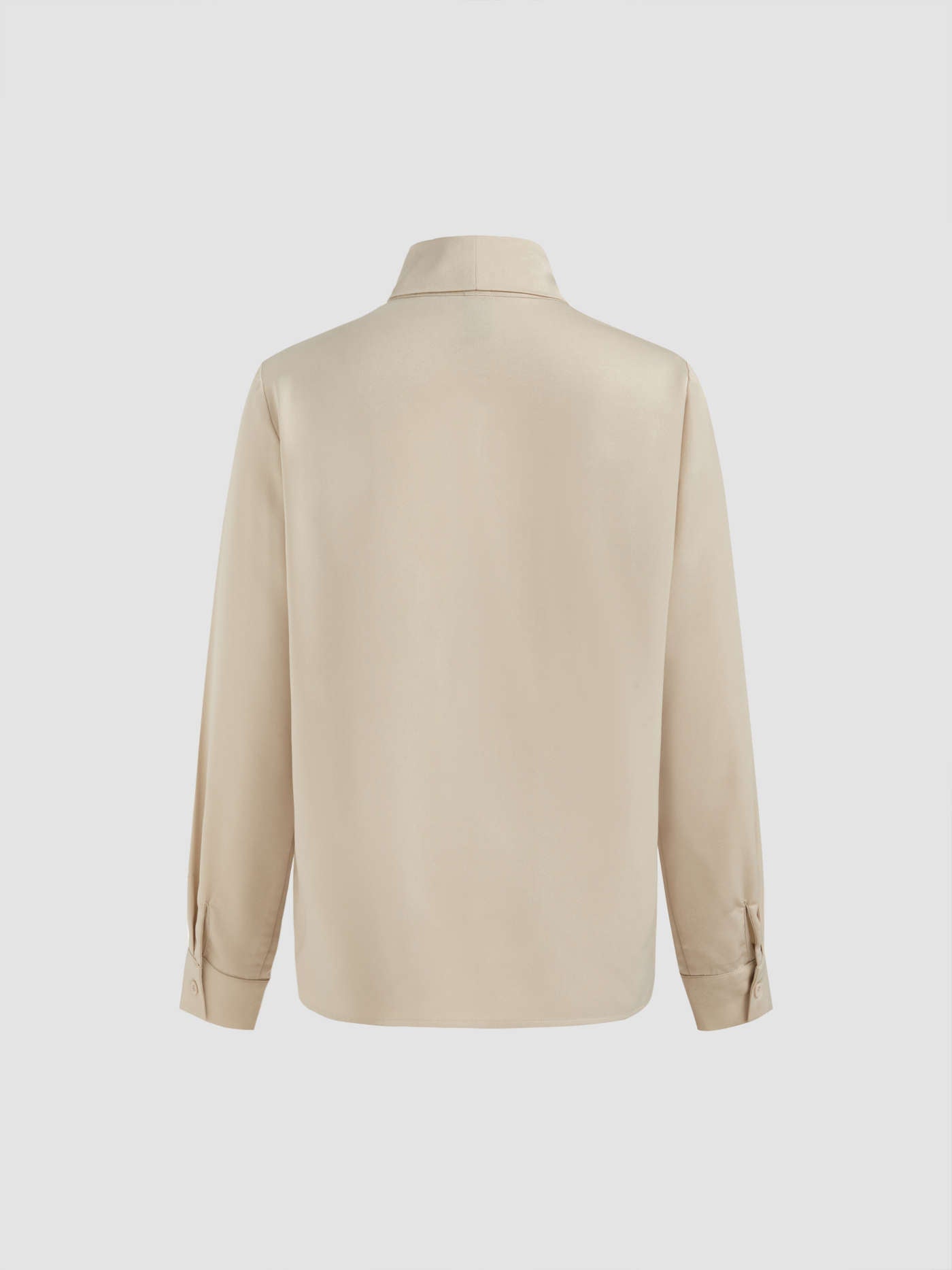 Blusa Chiffon con Fiocco | Maniche Lunghe | Vestibilità Regolare