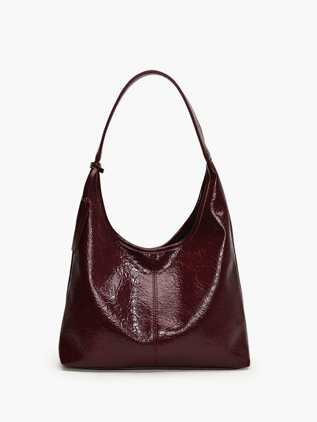 Borsa hobo in colore bordeaux