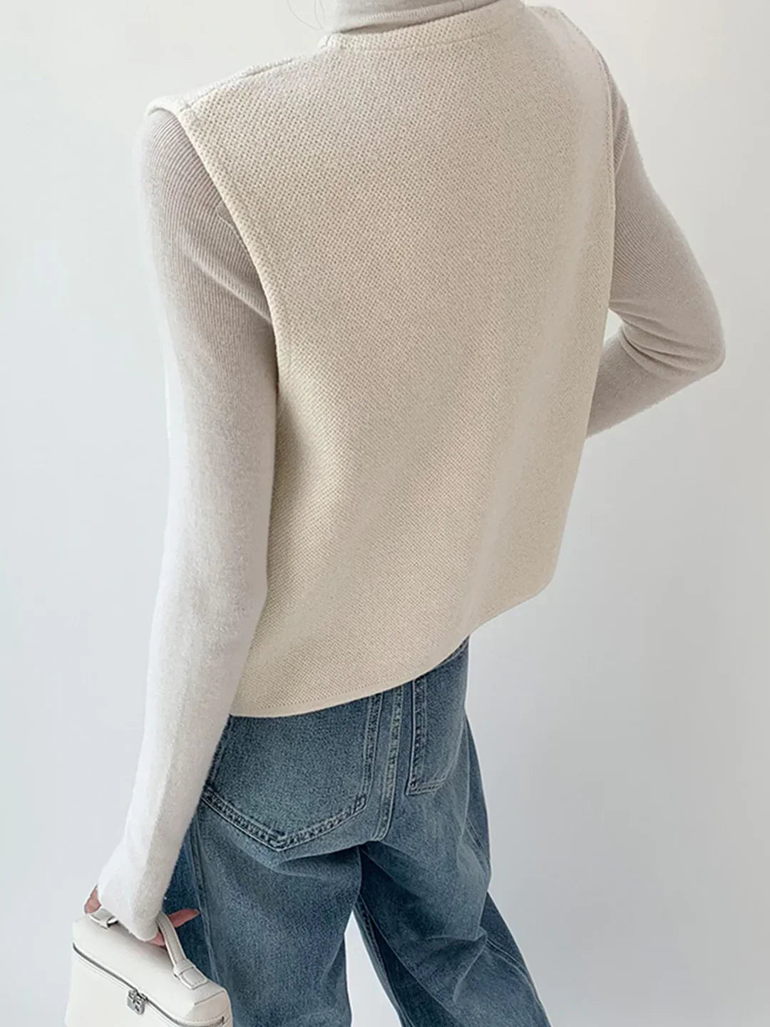 Gilet Maestria in Maglia | Dettaglio Bottoni Oro | Vestibilità Regular