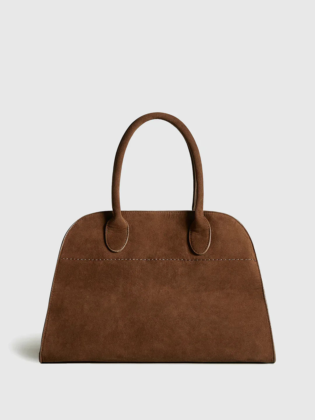 Borsa Top Handle Maestria in Finta Pelle Suede | Borsa Strutturata Minimalista