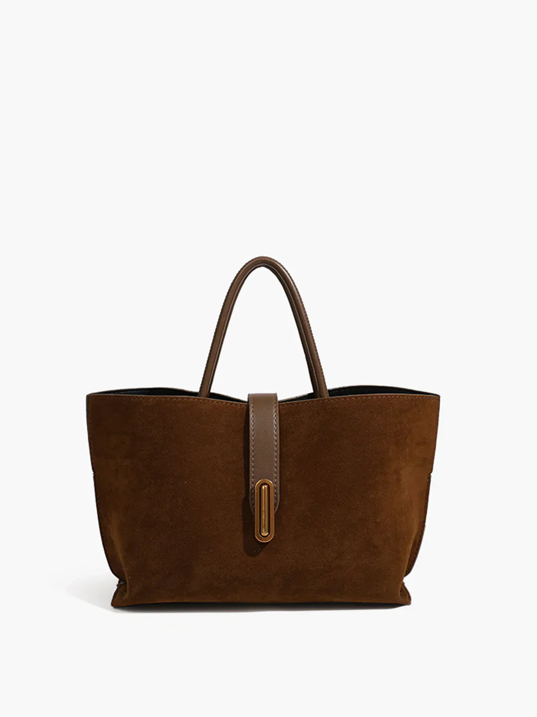 Borsa Tote Maestria in Finta Suede | Design Strutturato con Manico Superiore